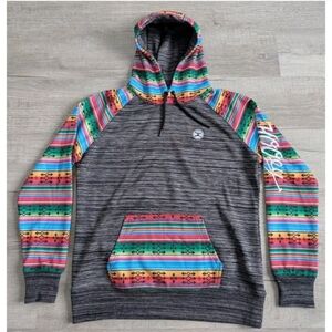 Hooey Women's Hoodie Salado Southwestern Space Dye Long Sleeve Size XXL